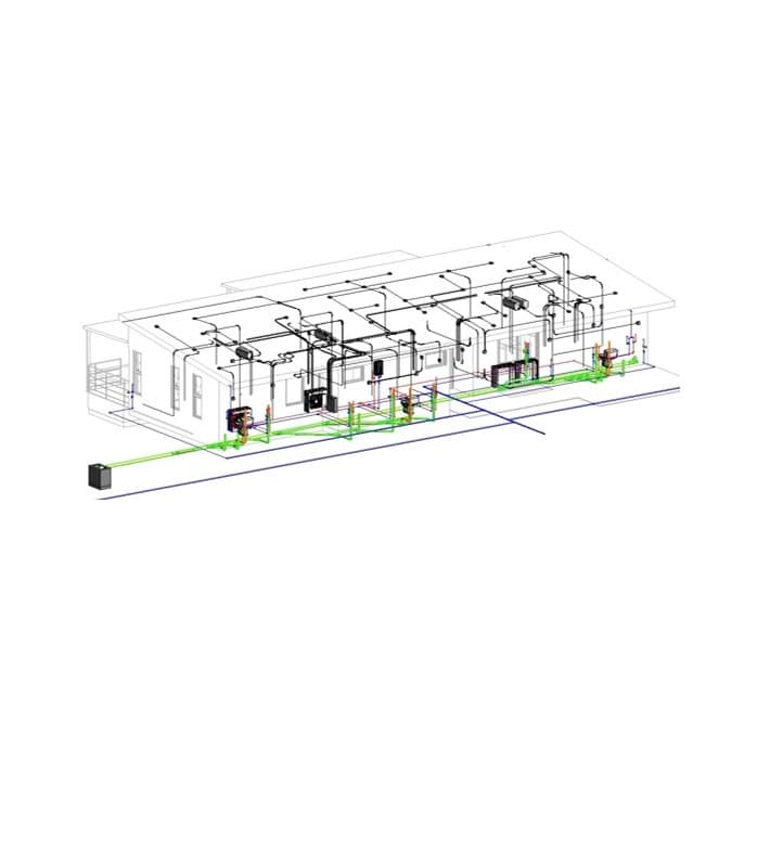Vivienda turística isométrico MEP